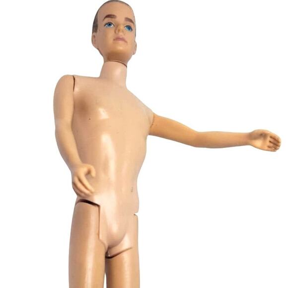 1961 Vintage Flocked Hair Ken One of the Beginner Kens in Barbies Life - Picture 2 of 13